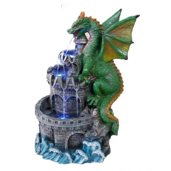 solar fountain,outdoor fountain,dragon fountain