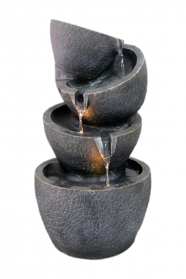 Solar Garden Fountain Decorative Waterfall Tiered Water Features